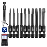 Workpro 10PCS Security Torx Bit Set 2.3" Long Magnetic Tips Screwdriver. Fixed Price $16.99.