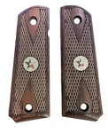 1911 Full Size Grips Double Diamond Checkered Rosewood Texas Star Medallion. Fixed Price $34.34.