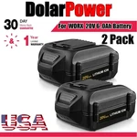 2X 6.0AH For Worx Volt Max Extend Lithium Battery WA3520 WA3525 WA3575 WG155. Fixed Price $59.98.