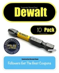 10 Pack Dewalt Maxfit Ultra Phillips #3 PH3 2IN. Impact Ready 2" Drill Bits. Fixed Price $11.97.
