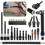 31PCS Flexible Drill Bit Extension Set, Hex Shank 105 Right Angle Attach. Fixed Price $17.99.