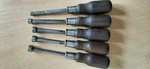 Spintite Wooden Handle Socket Nutdriver Tools - Made Usa, Vintage Set Of 5. Fixed Price $46.45.