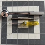 Proto Tool Lot - 3/8 #5252 Ratchet #47 3/16X1/8 Punch & #9822 Screwdriver. Fixed Price $29.50.