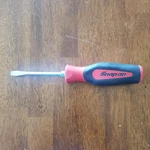 Snap-on Tools 1/4" X Flat Tip Red/black Soft Grip Screwdriver SGD4B Usa Made. Fixed Price $12.50.