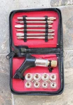Vintage Ford Motors Pistol Grip Ratchet Socket Screwdriver 15 Pc Set 5X4X2. Fixed Price $16.00.