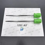 Snap-on Tools New 2PC Green Xl Hard Stubby Handle Standard Shaft Screwdriver Set. Fixed Price $149.95.