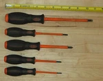 Pittsburgh 1/4" 1/8" Slotted & Philips #0 #1 #2 Insulated Screwdrivers 5-PIECES. Fixed Price $14.95.