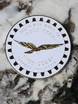 Zenith Eagle Wire Wheel Knock Off Metal Chips Gold & White Set 4. Fixed Price $59.00.