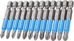 12 Pieces Magnetic Phillips & Pozidriv Screwdriver Bit Set, 1/4 Inch Hex Shank. Fixed Price $10.35.
