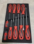 Matco Tools 10 Pc Premium Screwdriver Set Red Made In Germany. Fixed Price $224.99.