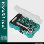 Proskit SD-2318M 27PCS 1/4"DRIVE Socket& Screwdriver Set Compact Box With Hanger. Fixed Price $38.78.