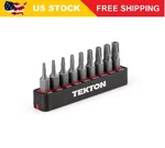 Tekton 1/4 In. Torx Security Bit Set With Rail (9-PIECE) (TR7-TR30). Fixed Price $6.99.