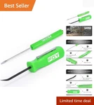 Pocket Magnetic Screwdriver Slotted Head With Top + Mini Pry Bar Set G.... Fixed Price $11.99.