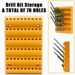 Yellow Drill Bit Storage Case Holder For 1/4 Inch Hex Shank - Organizer Only. Fixed Price $12.99.