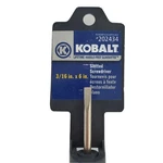 Kobalt 3/16" Flat Tip X Screwdriver Slotted Usa Made Lifetime Warranty 202434. Fixed Price $9.99.