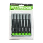Pittsburgh 6PC Precision Screwdriver Set.-ergonomic Hadles. Fixed Price $15.00.