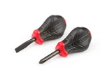 Stubby High-torque Black Oxide Blade Screwdriver Set, 2-PIECE (#2, 1/4 In.). Fixed Price $11.99.