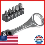 Klein Tools 65200 5-PIECE Mini Ratchet Set W/phillips, Slotted Bits. Fixed Price $29.62.