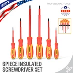 Insulated Slotted & Phillips Electricians Screwdrivers Set Magnetic Tool 6 Piece. Fixed Price $14.79.