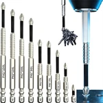 High Magnetic Screwdriver Drill Bit Set - K5 Impact Resistant Non Slip Se.... Fixed Price $12.96.