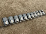 Beta 1/2" Drive Hexagon Sae Piece Socket Set 3/8" To 1" 920A-AS/SB11. Fixed Price $45.00.
