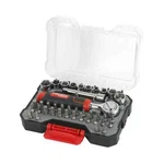 Hyper Tough 40-PIECE Ratchet & Bit Set W Case 1/4"-DRIVE 3"-EXTENSION Bar Sokets. Fixed Price $19.98.