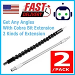 2X Extension Screwdriver Drill Bit Flexible Shaft Holder Tool Attachment. Fixed Price $8.95.
