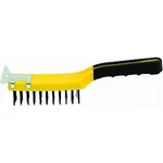 Hyde 46805 X 11 Straight Row Wire Brush W/ SCRAPER-1PK. Fixed Price $5.85.