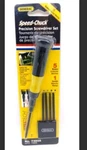 Speed-chuck 6 Piece Blades 1 Handle Precision Screwdriver Set Brand New 73505. Fixed Price $8.99.