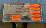7PC Snap-on SDDX70AO New Orange Hard Grip Combination Screwdriver Set Usa Seepic. Fixed Price $315.22.