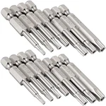 Yakamoz 2 Set Of 7PCS 1/4" Hex Shank Magnetic 5 Point Security Star Torx Screwdr. Fixed Price $25.99.