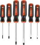 Valuemax 6-PIECE Magnetic Screwdriver Set, 3 Phillips And Flat Tip. Fixed Price $16.00.