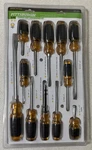 Pittsburgh 12 Piece Cushion Screwdriver Set 8 Slotted 4 Phillips New In Plastic. Fixed Price $11.99.