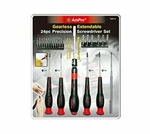 24 Piece Ampro Extendable Precision Screwdriver Set With Magnetic Pick Up Tool. Fixed Price $24.00.
