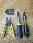 Klein Tools Electrician Lot Wire Stripper Magnetic Level Screwdrivers. Fixed Price $39.99.