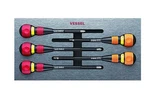 Vessel Ball Grip Ratchet Screwdriver 5PC. Set In Eva Foam #1. Fixed Price $134.86.