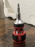 Milwaukee 8-IN-1 Hex Shank Compact Ratcheting Multi-bit Driver 48-22-2330. Fixed Price $14.99.