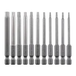 Vesttio Security Torx Bit Set 11PCS 1/4 Hex Shank T6-T40/3 Inch, Grey. Fixed Price $17.99.