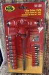 New Tool Cache T-bar Driver 24 Pc Set Chrome Vanadium Sockets And Popular Bits. Fixed Price $12.99.
