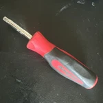 Used 1/4" 6-13/16" Instinct Soft Grip Standard Shank Driver (red) SGT4BR. Fixed Price $30.99.