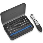 Greatalent 37IN1 S2 Steel Mini Ratchet Wrench Screwdriver Bit Set With 1/4 He.... Fixed Price $33.61.