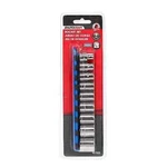 Autocraft 8 Pc Metric Socket Set W Rail Point 1/2 Drive AC326. Fixed Price $15.19.