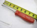 Snap On 1/4" Slotted/flat Tip Red Handle Screwdriver SDD4 Nice. Fixed Price $28.99.