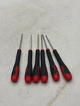 Duratool Precision Screwdriver Set 6PC 2.5MM Slotted Red Black Handles. Fixed Price $13.99.
