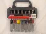 Nos Sears Craftsman 7-PIECE Hollow-shank Nut Driver Set 3/16"-1/2" Usa 4196 Vtg. Fixed Price $70.00.