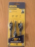 Irwin Speedbor 3-PIECE Set 5/8" 3/4" 1". Fixed Price $11.99.