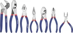 7-PIECE Workpro Pliers Set With Groove Joint, Long Nose, Slip Linesman,. Fixed Price $31.08.