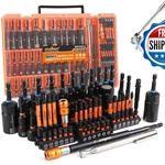 Horusdy Upgraded 79-PIECE Magnetic Impact Nut Driver Set Metric Sae 3LB. Fixed Price $62.55.