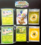 Prismatic Evolutions Complete Base Master Set - C/u + Rares Reverse Holos. Fixed Price $69.99.