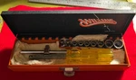 Rare Williams 1/4" Nut Driver M-106, 9 Sockets, T-handle M-20A, Metal Box. Fixed Price $60.00.